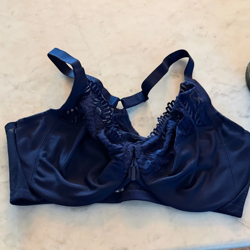 NEW GLAMORIZE Navy Lace Bra 40F